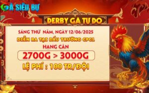 Giải Derby gà tự do tại CPC1 ngày 12/06/2025